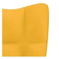 thumbnail image 6 of Mustard Yellow Relaxing Chair, Modern Armchair with Foam Padding, Steel Frame Living Room Accent Chair, 24"x27.6"x38", Assembly Required, 6 of 8
