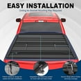 thumbnail image 4 of TOPRONE Soft Quad-Fold Tonneau Cover Fits 2019-2024 Chevy Silverado / GMC Sierra 1500 New Body Style with 5.8ft (69.9in) Truck Bed | Not Fits CarbonPro|, 4 of 10