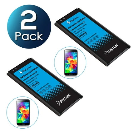 2 Pack Insten Pro Series Rechargeable 3.85V 2800mAh Lithium-ion Battery For Samsung Galaxy S5