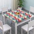 thumbnail image 3 of Bohemian Print Elastic Edge Square Table Cover for Outdoor Patio and Kitchen Table Decor, 3 of 6