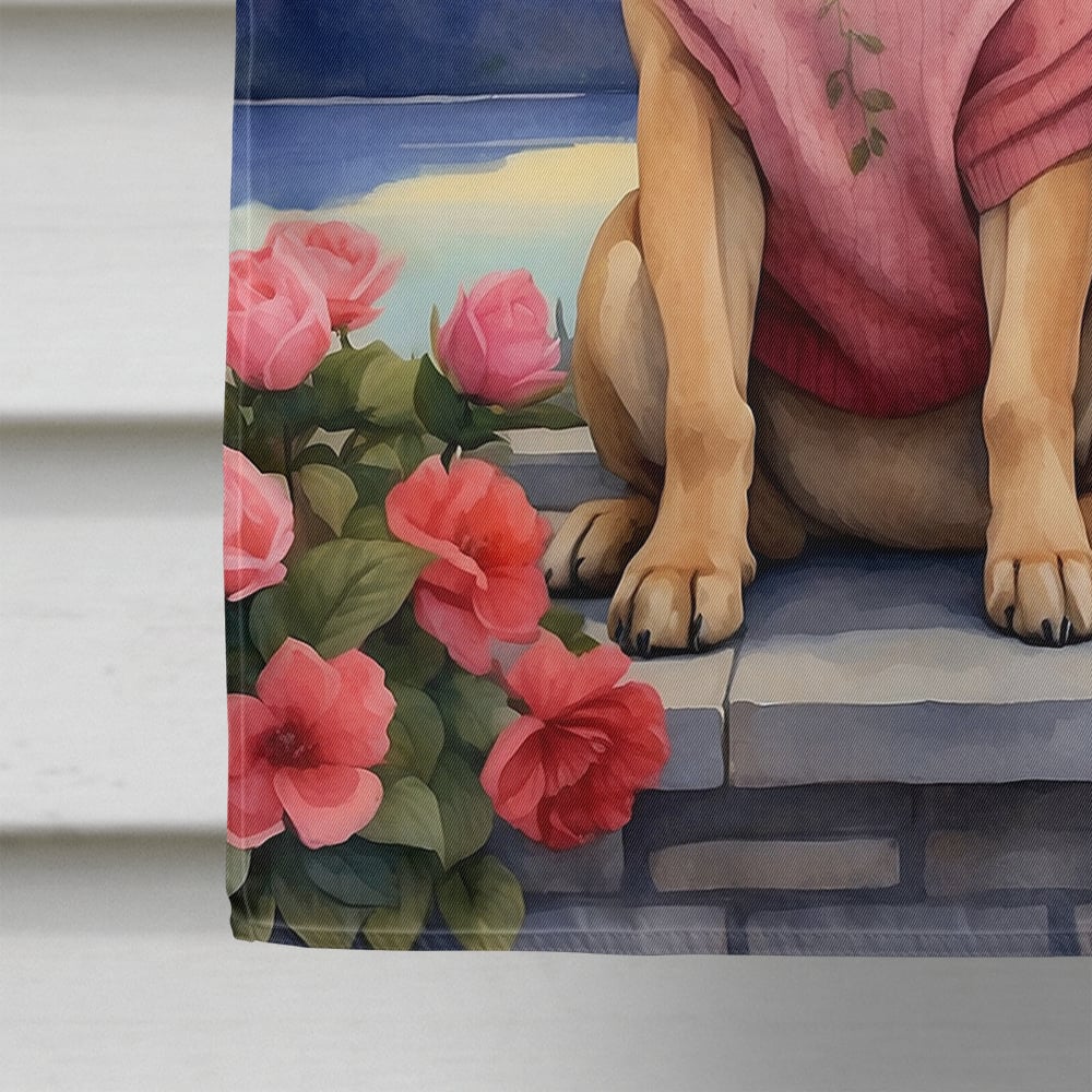 Mastiff Two Hearts House Flag 28 in x 40 in