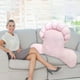 thumbnail image 5 of RKSTN back cushion Soft Bag Large Back Crystal Velvet Waist Pillow Home Soft Living Room Throw Pillow, 5 of 6