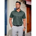 thumbnail image 7 of sogami Short Sleeve Dress Shirts for Men Stretch Casual Button Down Shirt, 7 of 7