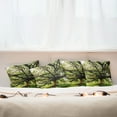 thumbnail image 3 of Ambesonne Nature Throw Pillow Cover 4 Pack, Majestic Tree Thailand, 24", Green Brown, 3 of 6