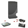 thumbnail image 2 of RFID Blocking Carbon Fiber Minimalist Ridge Money Clip Front Pocket Men's Wallet, 2 of 5