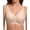 1-skin color, variant on Jelly Bras for Women, Full Coverage Wireless Bra with Mesh Trim, Seamless Everyday Bralette, M-3XL