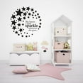 thumbnail image 2 of She Leaves A Little Sparkle Wherever She Goes - Quotes Cute Little Stars Silhouette Vinyl Wall Art Sticker Decal Home Wall Decoration Design Kids Room Nursery Kinder Girls Boys Room Size (10x10 inch), 2 of 3