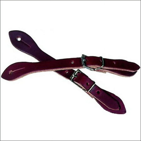 93SB Saddle Barn Bull Leather Bull Roll Buckle Spur Strap Latigo Youth