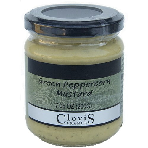 Clovis France Green Peppercorn Mustard 7 oz (200 g) French Gourmet