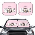 thumbnail image 2 of Daiia Cute Cats 2PCS Car Windshield Sun Shade, Foldable Sun Shield for Car Front Window, Auto Sun Blocker Visor Protector Universal for Truck SUV Pickup-Large, 2 of 7