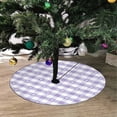 thumbnail image 2 of FMSHPON Hearts Purple Xmas Christmas Tree Skirt Stand Mat for Holiday Party Decoration Indoor Outdoor 48 inches, 2 of 3