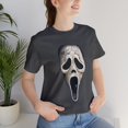 thumbnail image 5 of Halloween Aged Ghostface Mask Short Sleeve T-Shirt, 5 of 6