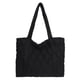 thumbnail image 1 of Bolso Mano Acolchado para Mujer Bolso Diario Invierno Gran Capacidad para Mujeres Y Niñas (negro), 1 of 9