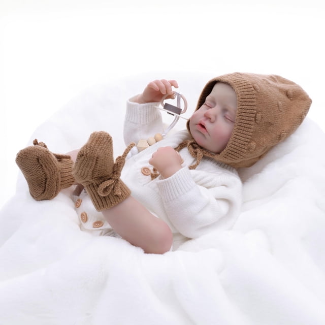 Disfraz de punto suave para niña Reborn Baby Doll Cloveray de 51 cm