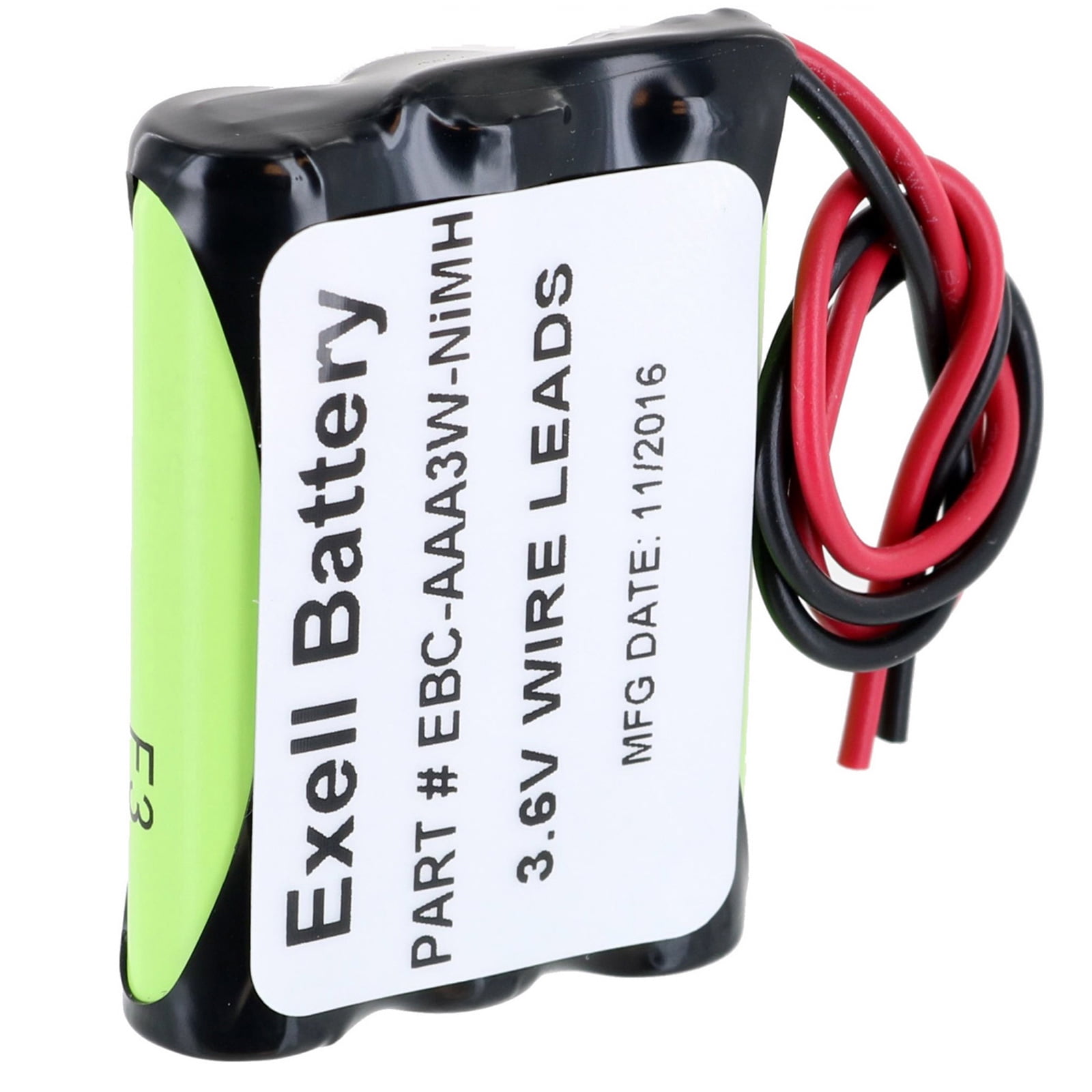 2pc Exell 3.6V 800mAh Rechargeable Custom Battery Pack