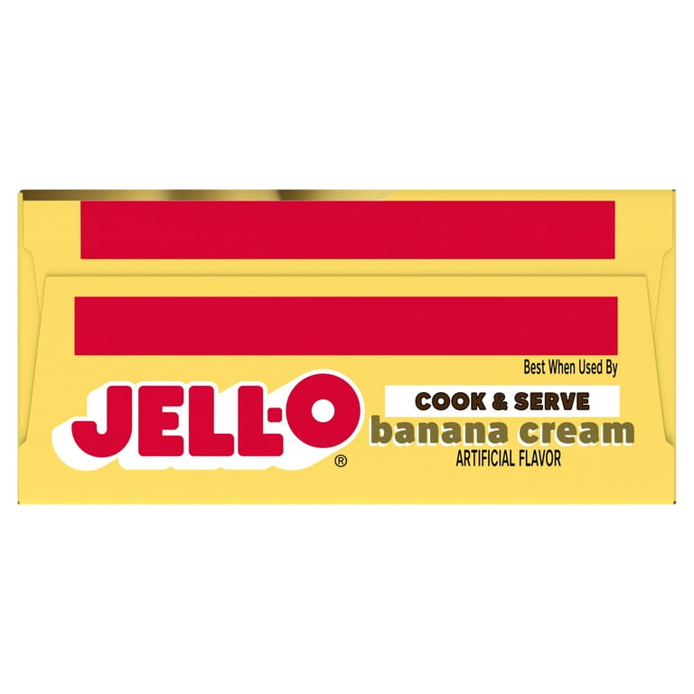 24 pack) Jell-O Cook & Serve Banana Cream Pudding & Pie Filling