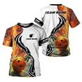 thumbnail image 6 of Custom Name Team Name Bowling 3D Shirt, Bowling Shirts for Men Women, Short Sleeve Shirts for Team Bowling (Blue, 3XL), 6 of 10