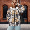 thumbnail image 2 of Uorisanigo Cute Dog Print Women Oversized Sweatshirts Casual Slight Stretch Womens Zip Up Oversized Sweatshirts Long Sleeve Loose Fall Fashion Winter ClothesSize 2XL, 2 of 7