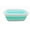 White/Lake Green, variant on SAMMART 9.2L (2.37Gallon) Collapsible Tub - Portable Outdoor Picnic Basket/Crater - Foldable Shopping Bag - Space Saving Storage Container