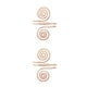 thumbnail image 1 of Sonducket Brazalete para el brazo, joyería, adorno para el cuerpo, brazalete para niñas, decoración de ropa, oro rosa Oro rosa 2Conjunto, 1 of 6