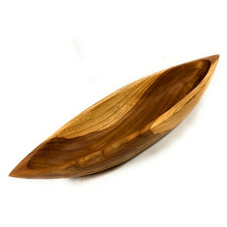 

Rustic Serving Boat Tray/Bowl 20.5 X 3 X 5.5 Teak Root Wood | #cin28