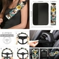 thumbnail image 4 of Jeiento Cow 17 Pcs Bat Print Car Seat Cover Full Sets, Universal Fit Car Interior Accessories Set Southwest Aztec Car Front Back Seat Cover Floor Mats Seat Belt Cover Armrest Cover Coaster Keychian, 4 of 8