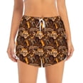 thumbnail image 2 of Balery Beautiful Ethnic African Women Pantalones cortos deportivos para mujer con forro y dos bolsillos, elásticos, para entrenamiento, gimnasio, yoga-Large, 2 of 7