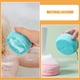 thumbnail image 3 of 2 cepillos de silicona para champú, exfoliantes corporales, esenciales para la ducha, cepillo limpiador para el cuero cabelludo y la cara, cepillo de baño para el cuerpo, 3 of 8