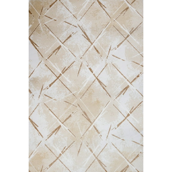 Cream Striped Area Rugs for Living Room Washable Rugs Boho Moroccan Area Rug Soft Neutral Geometric Bohemian Carpet Distressed Indoor Rug for Bedroom Dining Room Office Foldable Nonslip Rug