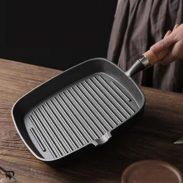 Sartén De Hierro Fundido, Sartén De Hierro Fundido Ampliamente Utilizada, Segura Y Duradera Para Carnes