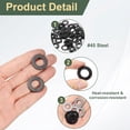 thumbnail image 4 of 100 Pcs Rondelles Plates Noires 7/16 Pouces, Diamètre Extérieur 23mm, 45 Rondelles en Métal pour Vis et Boulons, 4 of 5