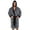 Gris Noir, variante sur CVLIFE Peignoirs de Bain pour Hommes Peignoir Enveloppant en Molleton Chandail à Capuchon Robe de Chambre Confortable à Manches Longues en Tissu Éponge Pyjama de Sommeil Gris Noir TG