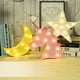 thumbnail image 3 of Lámpara LED blanca cálida - Decoración navideña para sala de estar, dormitorio y pared para niños y adultos - Funciona con pilas, 26 cm de alto, 3 of 5