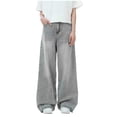 thumbnail image 2 of Xdegoge Baggy Jeans for Men Wide Leg Denim Pants Loose Fit Casual Y2K Streetwear Skate Trousers Classic Straight Vintage Everyday Comfy Bottoms, 2 of 9