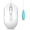 White, variant on Perixx PERIMICE-222UB Wired USB Optical Mouse, Long 5.9 Ft Cable, Adjustable DPI 1200/1600/2000, Silent Clicks, Ergonomic Design, Black