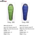 thumbnail image 3 of Kamperbox Ultralight Down Sleeping Bag 650FP Lightweight Cozy300 Temperature 0°C, 3 of 4
