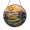 Acrylic 3.5 Inch, variant on Sunrise Mountain Landscape Suncatcher, Faux Stained Glass Sunburst Window Art for Scenic Home and Gift Ideas