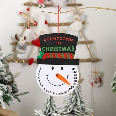 

Up to 50% Off Dvkptbk Snowman Santa Claus Countdown To Christmas Calendar NEW Pendant Decor