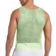 thumbnail image 4 of Alkepwun Tank Tops for Men Sparkly Sheer Sexy Mesh Rhinestone Muscle Shirts Summer Sleeveless Round-Neck Party Nightclub Top, 4 of 6