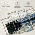 thumbnail image 6 of Elephant Stock Jackson Hole Wall Art - Horizontal Multi Panel Canvas - Living Room Wall Decor - Nature Multi Panel - Gray And Blue Decor - 68" x 42", 6 of 8