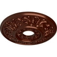thumbnail image 3 of Ekena Millwork 18"OD x 3 1/2"ID x 1"P Valletta Ceiling Medallion (Fits Canopies up to 3 1/2"), Hand-Painted Antique Copper, 3 of 6