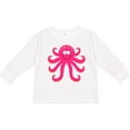 thumbnail image 3 of Inktastic Octopus Sea Creature Pink Girls Girls Long Sleeve Toddler T-Shirt, 3 of 5