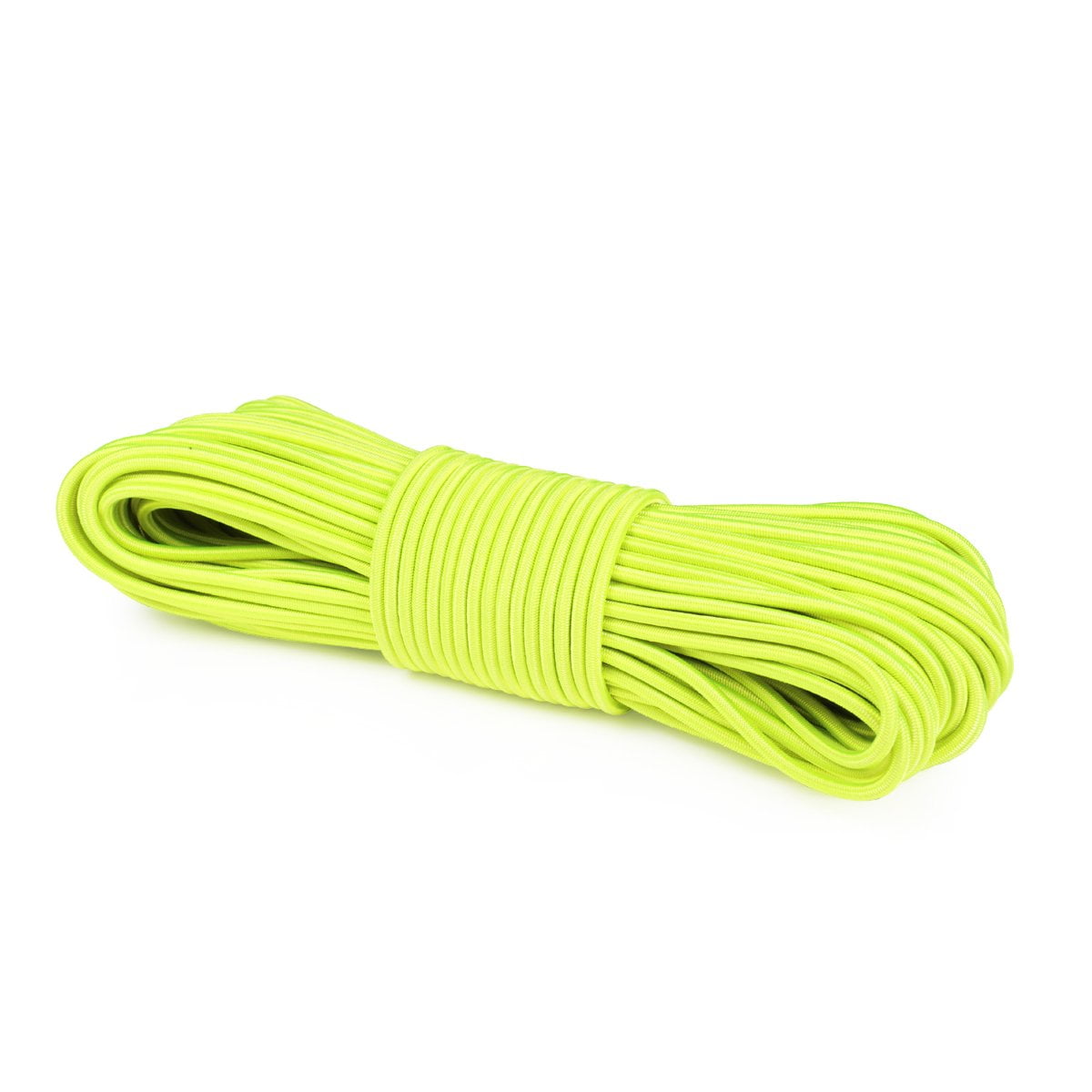 5mm Neon Yellow Elastic Bungee Rope Shock Cord x 40 Metres Tie Down UV Stable 
