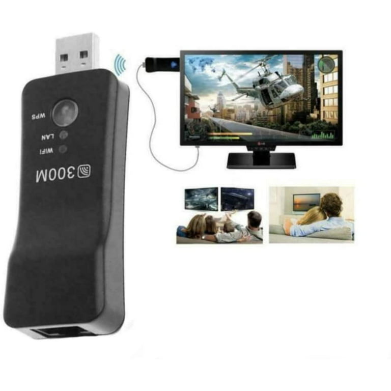 Universal Smart TV Ethernet to WiFi Adapter for Panasonic, LG LED LCD & Plasma Smart Ready TV's - Walmart.com