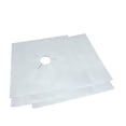 thumbnail image 1 of 8 Pcs Doublures de Four Universelles Résistantes Feuilles de Protection pour Plaque de Cuisson à Gaz (27x27cm, Argent), 1 of 8