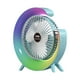 thumbnail image 5 of Ventilador de refrigeración, ventiladores USB de escritorio, pequeño y silencioso, ventilador de escritorio USB ajustable en ángulo de 3 velocidades, azul, 5 of 10