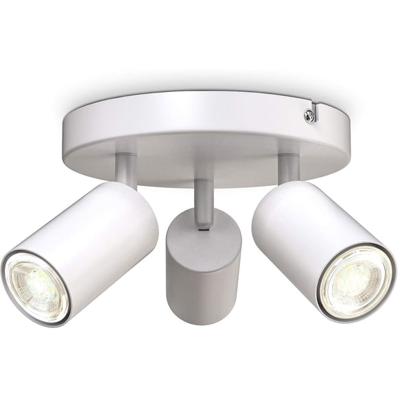3-Light Track Lighting System, Easy Installation for Instant Upgrade, Dimmable LED Compatible with COB Chip for Energy Savings (190mm Diameter, 90mm Height)