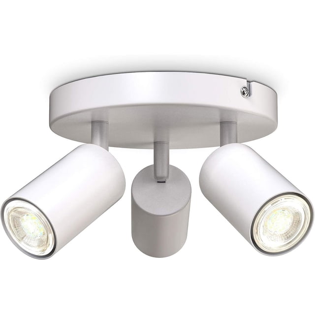 3-Light Track Lighting System, Easy Installation for Instant Upgrade, Dimmable LED Compatible with COB Chip for Energy Savings (190mm Diameter, 90mm Height)