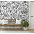 thumbnail image 5 of S4sassy Removable Nature-inspired Waterproof Wall Wrap, Textured Finish Wallcover, Red & Grey Botanical Print Contact Paper for Walls, Cabinets, Self Adhesive Vinyl Wallpaper Roll- Grey (25"x120"), 5 of 9