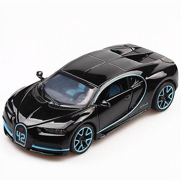 1:32 Toy Car Bugatti Chiron Metal Toy Alloy Car Diecasts Toy Vehicles Car Model Miniature Scale Model Car Toys For ChildrenBlack